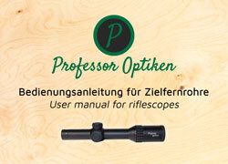 Bedienungsanleitung für Zielfernrohre