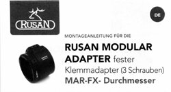 Bedienungsanleitung für Rusan-Adapter