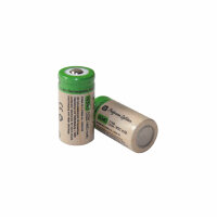 2er-Set - CR123A Lithium-Ionen-Akku, 3,7 Volt mit 850 mAh...