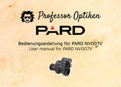 Bedienungsanleitung für PARD NV008V